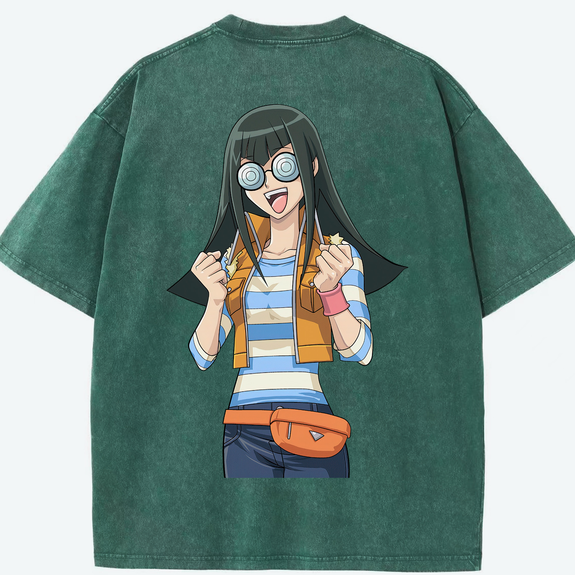 （画像用） 遊☆戯☆王 Yu-Gi-Oh! 綿100% ヴィンテージ風 半袖Tシャツ（背面プリント）